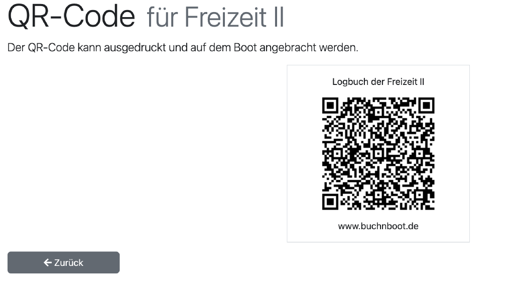 QR-Code des Logbuchs